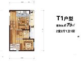 万科汉阳国际D壹区_2室2厅1卫 建面79平米