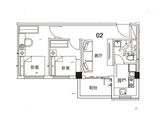 瑞万璞悦里_2室2厅1卫 建面54平米