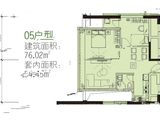 紫马天赋_2室2厅1卫 建面76平米