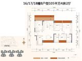 宝丰新城_4室2厅2卫 建面105平米