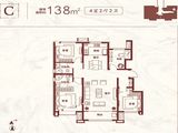 天津翡翠公园_4室2厅2卫 建面138平米