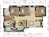 天和睿城_4室2厅2卫 建面123平米