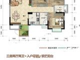 蓉海东悦华府_3室2厅2卫 建面118平米