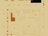 CROSS万象汇_1室1厅1卫 建面49平米