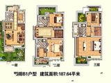 荣华宝格丽小镇_4室3厅4卫 建面187平米