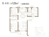 万科城市之光_3室2厅2卫 建面129平米