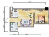 安通缘梦天地_1室1厅1卫 建面50平米