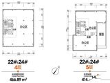 科瀛智创谷_22#&24#四层、五层户型分布图 建面2667平米