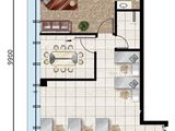 众美定制广场_2室1厅1卫 建面114平米