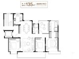 万象华府二期_4室2厅2卫 建面135平米