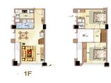 太平洋城中城天一公馆_2室2厅2卫 建面55平米