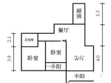 开元蓝庭_2室2厅1卫 建面88平米