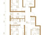 禧悦首府_3室2厅1卫 建面93平米