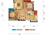 光亮天润城_2室2厅1卫 建面74平米