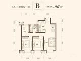 北宁公元_3室2厅1卫 建面96平米