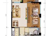 香槟城公园1号_3室2厅1卫 建面76平米