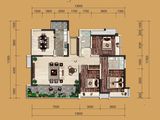 成都万达1号_4室2厅2卫 建面140平米