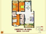 天朝一品_3室2厅2卫 建面123平米