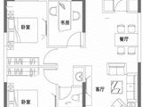 中庚香海世界三期香海湾_3室2厅1卫 建面86平米