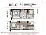 万科悦城_4室2厅3卫 建面117平米