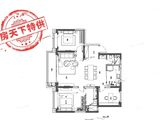 奥体铂悦府_3室2厅2卫 建面155平米