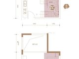 鸿泰城市广场_1室2厅1卫 建面31平米