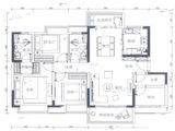 华润置地悦里_3室2厅2卫 建面122平米