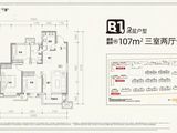 红星晋中天铂_3室2厅1卫 建面107平米