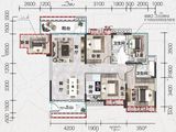 珠江愉景翠园_3室2厅2卫 建面131平米