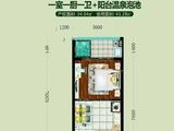 海棠月色_1室1厅1卫 建面43平米