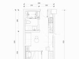 中铁卓越阁_1号楼C2户型 建面44平米