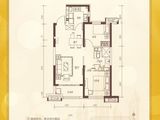 恒大城市之光_2室2厅1卫 建面97平米