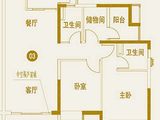 保利中环广场_3室2厅2卫 建面106平米