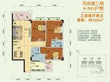 碧桂园中兴铂金湾_3室2厅2卫 建面120平米