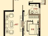 南池御都_1室2厅1卫 建面80平米