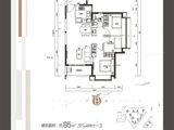 时代天境_3室2厅1卫 建面85平米