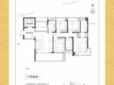 通鸿潇湘府_4室1厅2卫 建面126平米