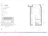 富力城市广场_1室1厅1卫 建面47平米