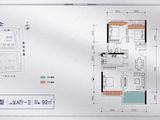 桂林富力城_3室2厅1卫 建面92平米