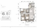 交投绿城明月青城_4室2厅2卫 建面134平米