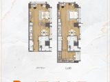 同进韵动城_2室2厅2卫 建面56平米