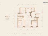 上东金茂府_3室2厅2卫 建面130平米
