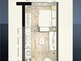 保利大都汇i公寓_1室2厅1卫 建面45平米
