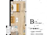 正商航海铭筑_1室1厅1卫 建面41平米