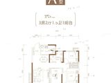 高投五龙源著_3室2厅2卫 建面95平米