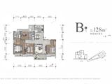 人居滨江城_4室2厅2卫 建面128平米