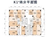 富力城八号园_K1#商业户型平面图 建面21平米