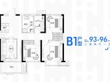 银亿朗境_3室2厅1卫 建面93平米