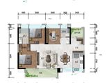 中建映湖悦府_3室2厅2卫 建面107平米