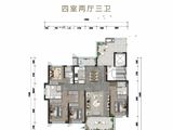 中化润达丰滨江樾城_4室2厅3卫 建面156平米